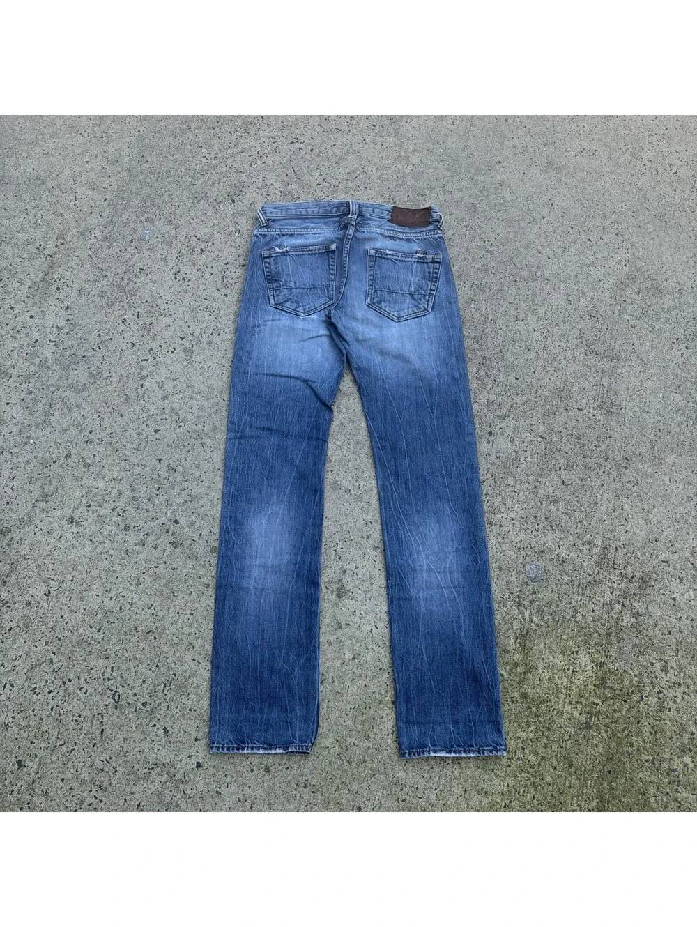 PRPS Barracuda Selvedge Jeans Button Fly Medium Wash Faded Distressed Size 32
